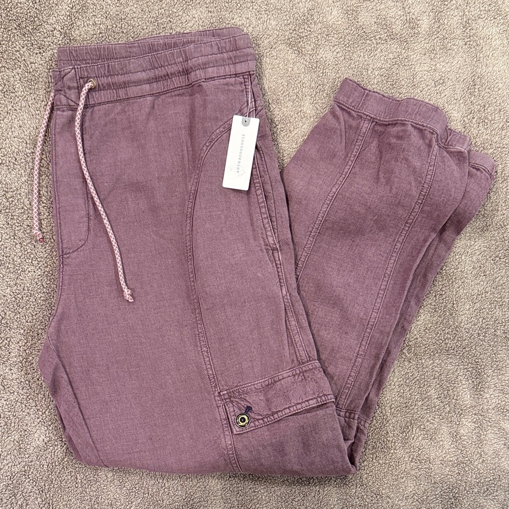 Anthropologie Mauve Jogger Pants